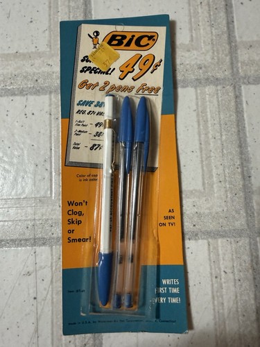 Vintage 1970 bic ink pens - vintage, 1970’s